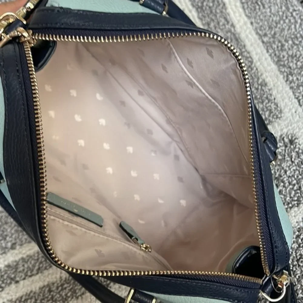 Kate Spade Colorblock Pebbled Leather Mimi Satchel Aphrodite - Picture 8 of 16